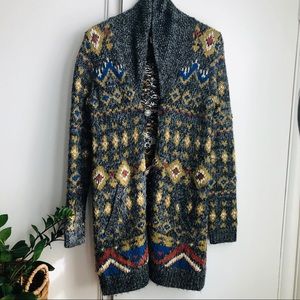 Free People Wool Tiger Mascot Wool Acrylic Sweater